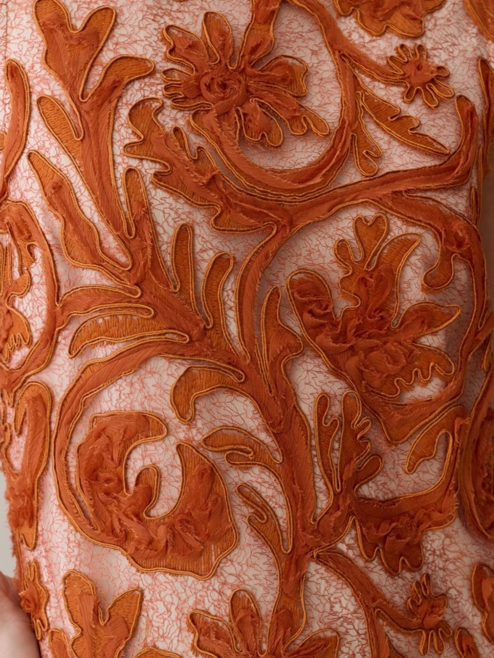 O.P.T. Sleeveless Embroidered Maxi Dress in Orange - Picture 6 of 8